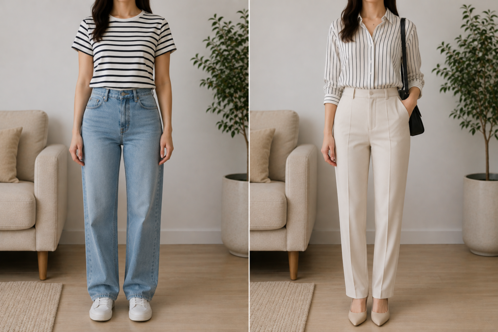 Vertical Lines Create a Longer Silhouette