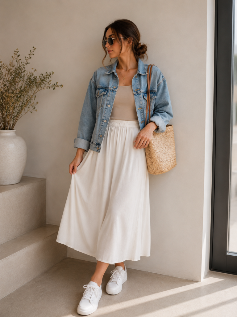 Relaxed Feminine Outfits Feel Fresh and Effortless