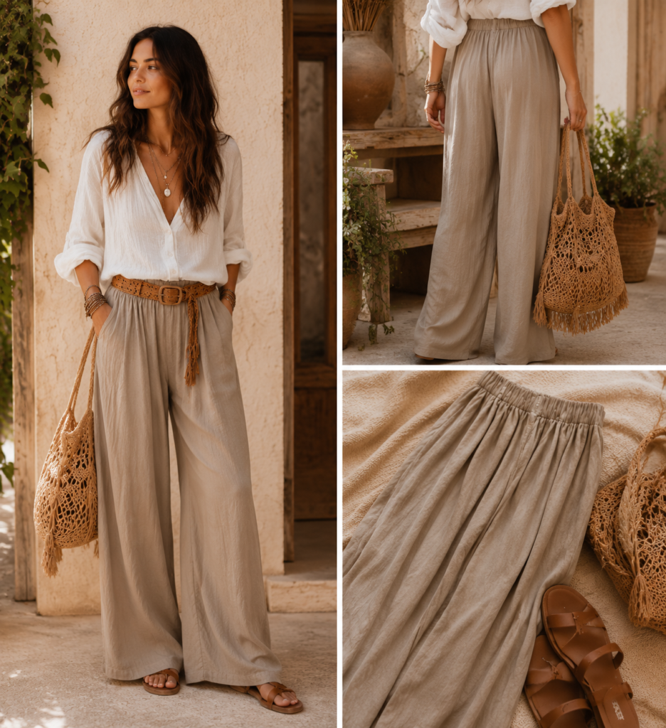 Why Wide-Leg Pants Are a Casual Boho Essential