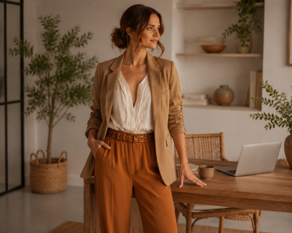 The Tailored Blazer Creates Structure