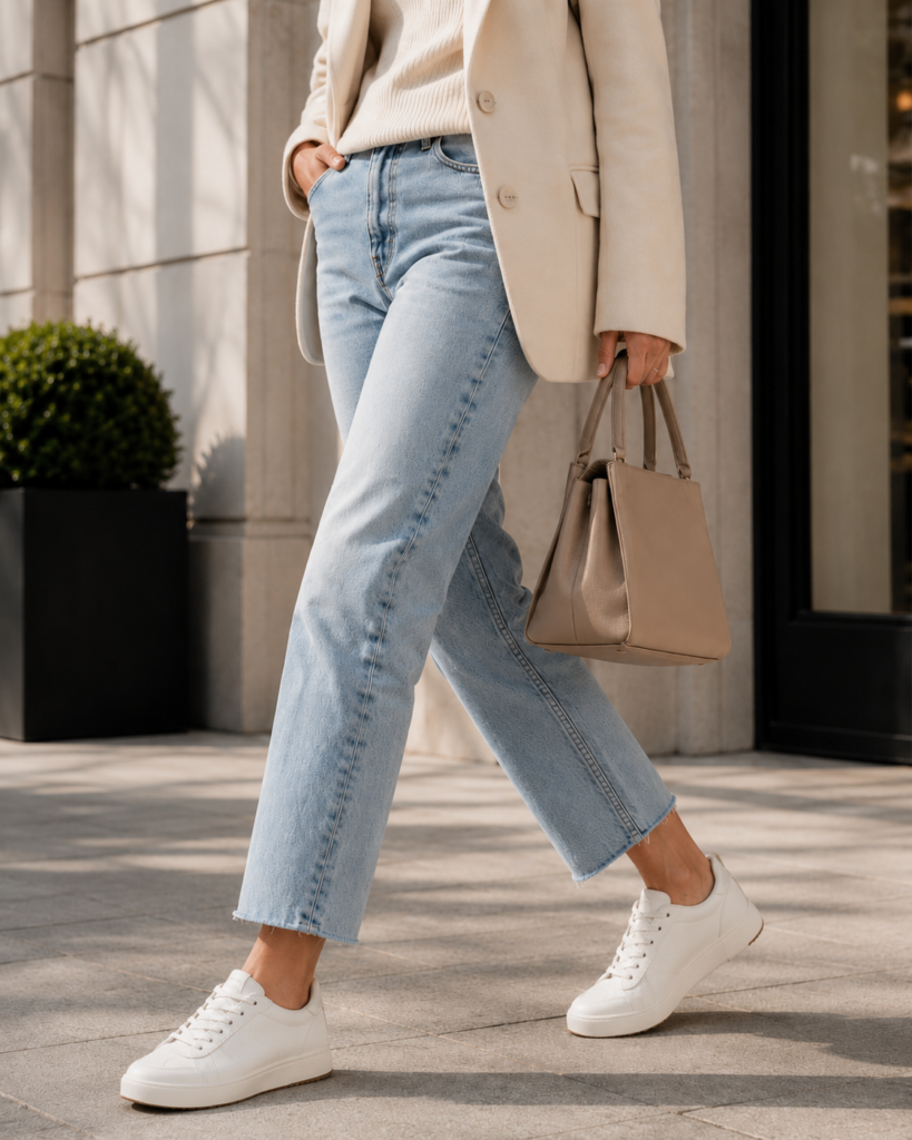 Classic White Sneakers for a Timeless Look