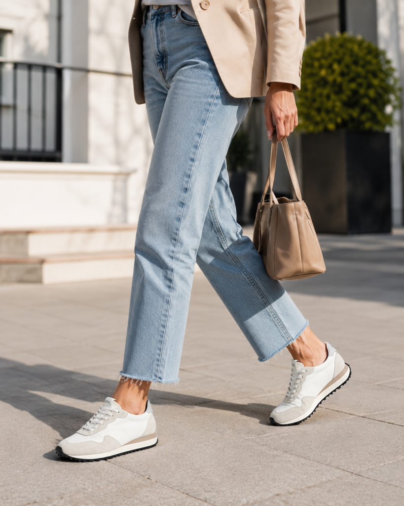 P448 White Sneakers for a Cool Everyday Look