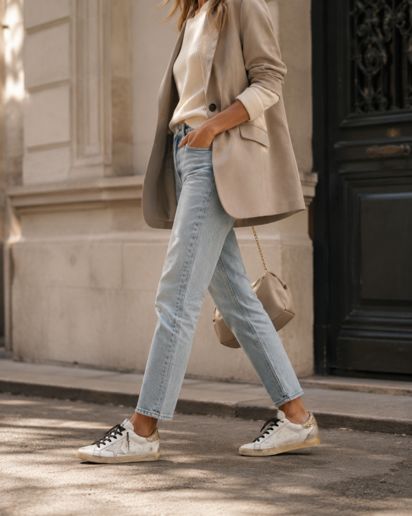 Golden Goose White Sneakers for a Relaxed Designer Look